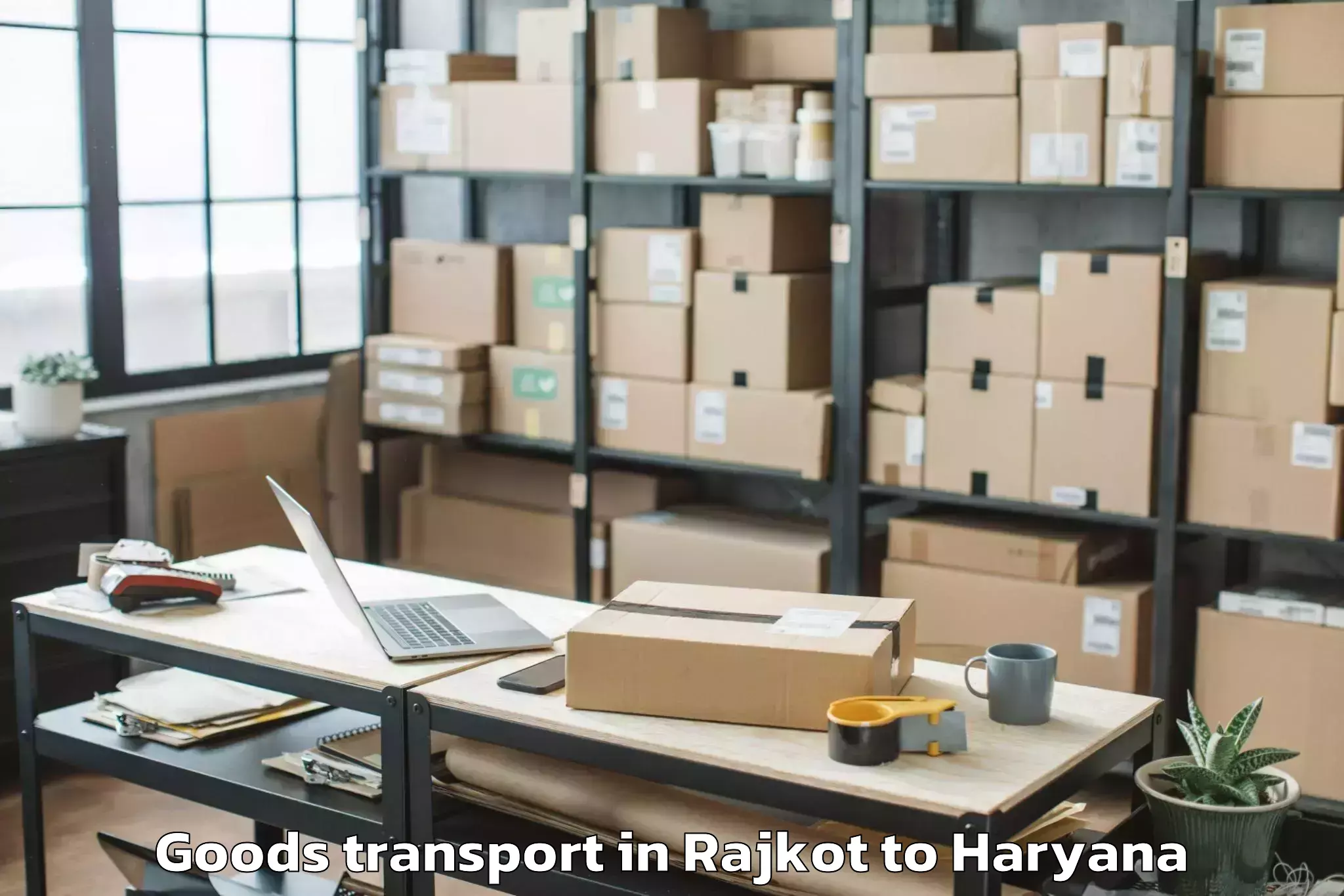 Book Your Rajkot to Hathin Goods Transport Today